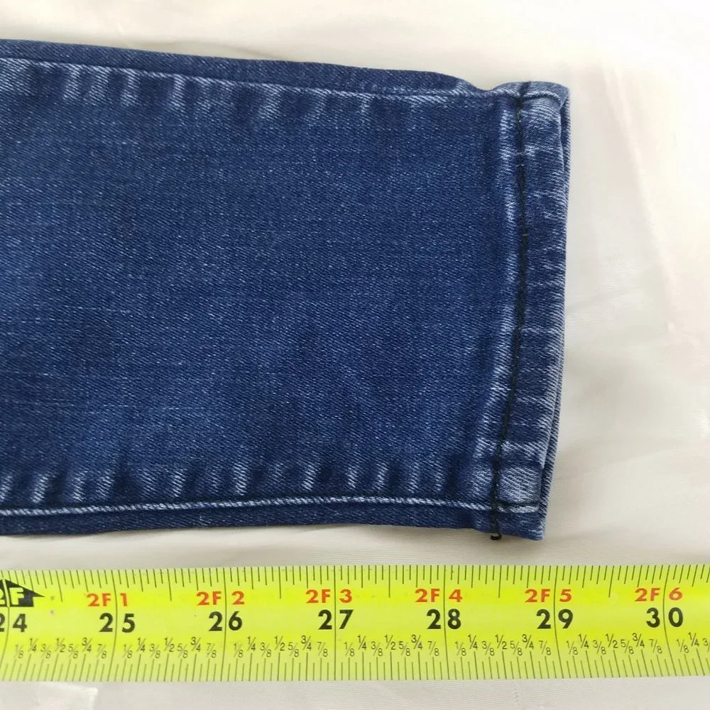 Pacsun Jeans Womens 26 Long Mid Rise Blue Denim Jegging Destroyed Medium Wash‎